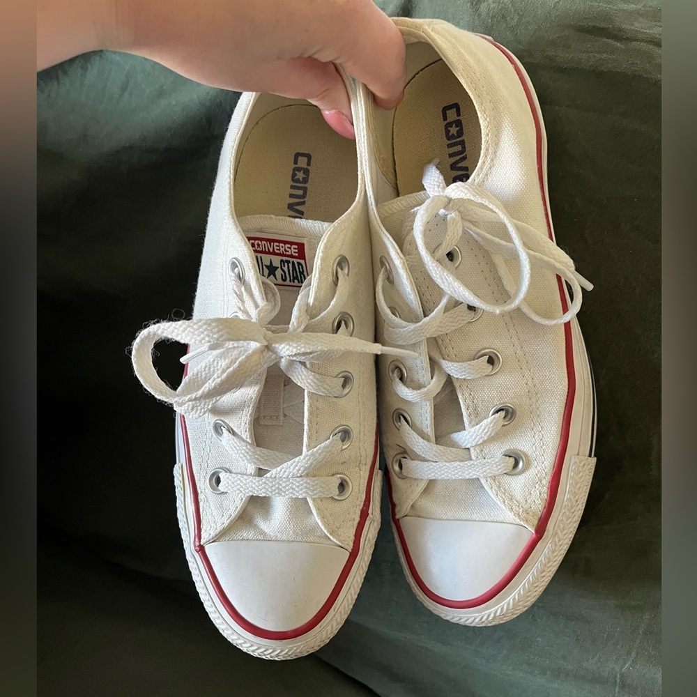 White Low Top Converse